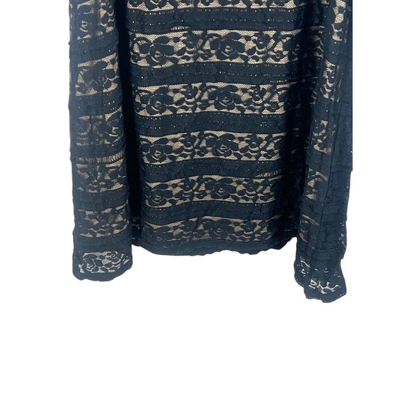 Love, Fire Overlay Lace Dress L Black Sleeveless Cut Out Witchy Whimsygoth Party - Picture 6 of 11